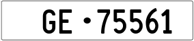 Trailer License Plate
